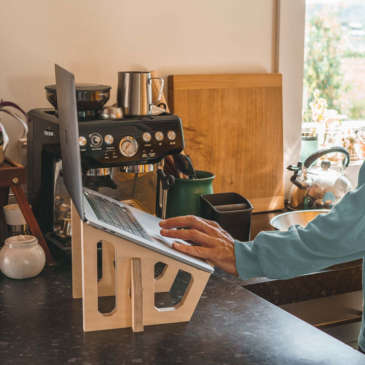 Birch Laptop Lifter & Phone Stand 