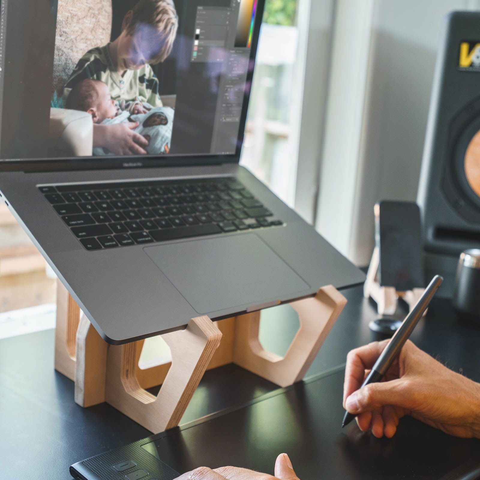 Birch Laptop Lifter, Tablet Stand, & Phone Stand 