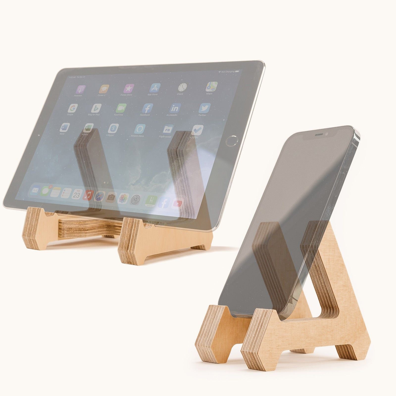 Birch Tablet Stand & Phone Stand 