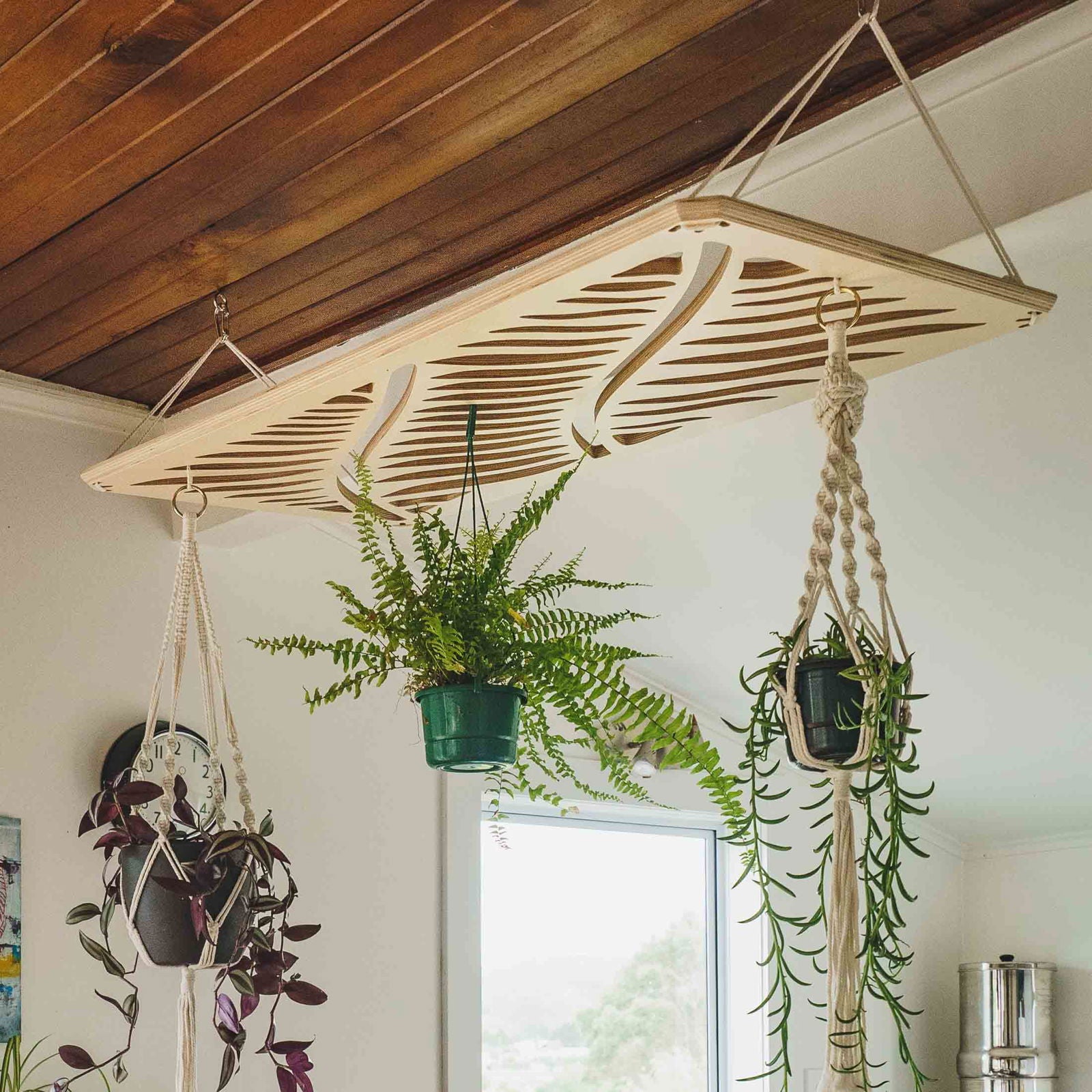 Japandi Plant Chandelier 