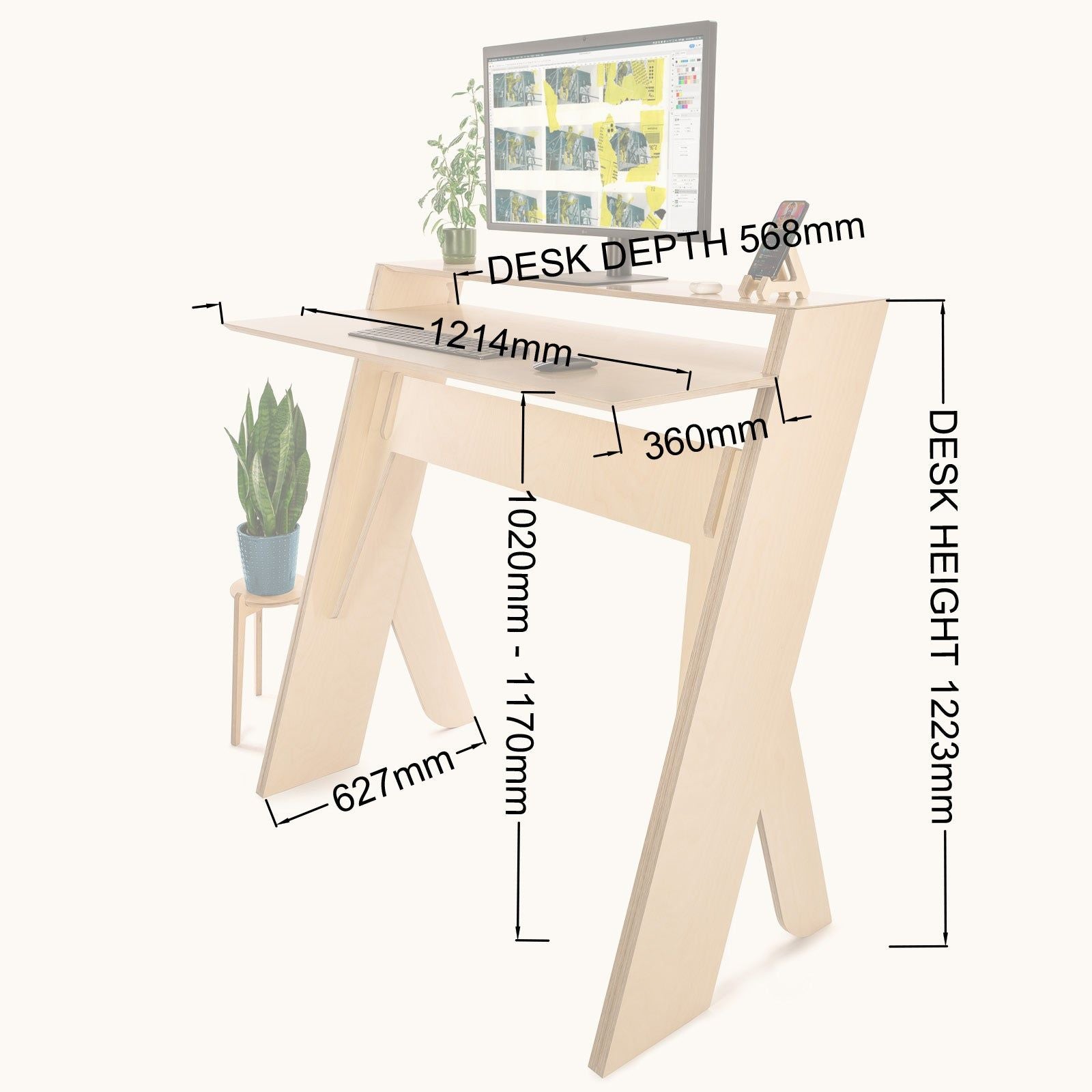 Lambda Standing Desk - 1200 