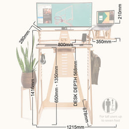 WFH Tall Standing Desk 